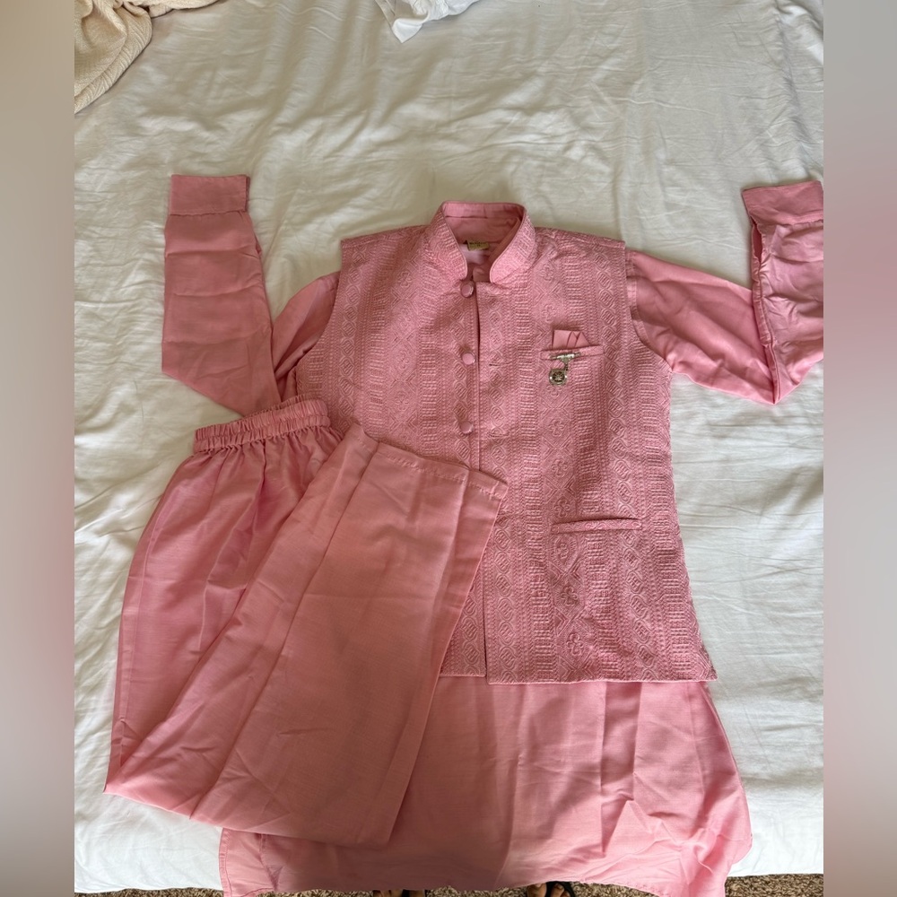 Boys Pink Kurta set